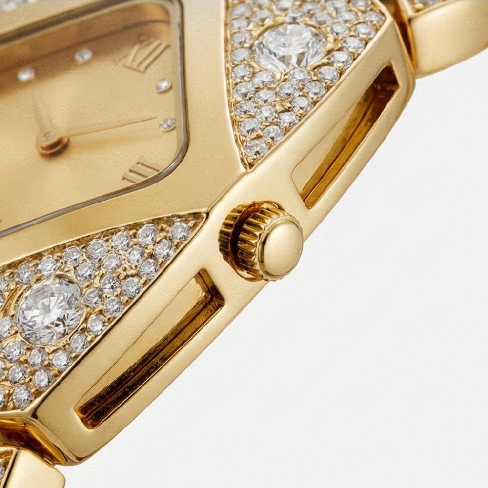 Lumivra – Sparkling Rhinestone Vintage Watch