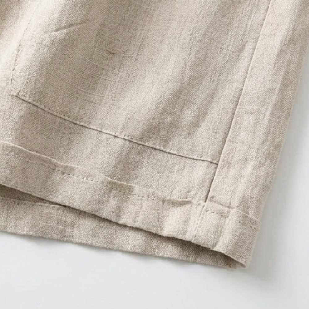 Linora – Women's Loose Linen Bermuda Shorts with Pockets