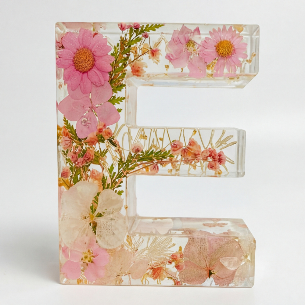 Florenza – Personalized Floral Resin Letter Light