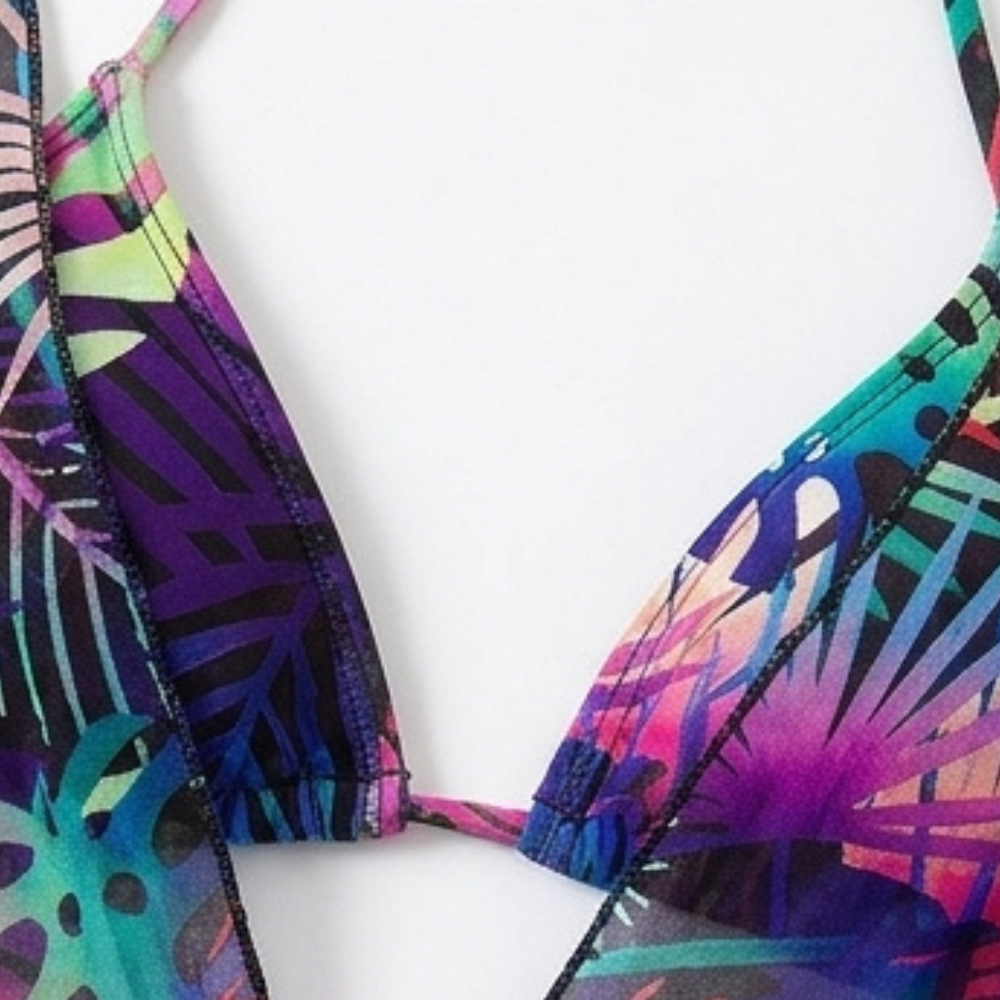 Lunavera – Women's Tropical 3-Piece Swim Set with Kimono