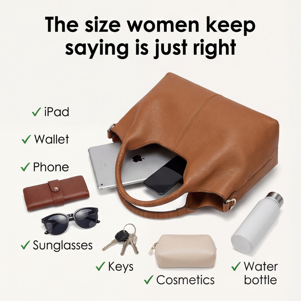 Carrina – Soft Leather Everyday Hobo Bag