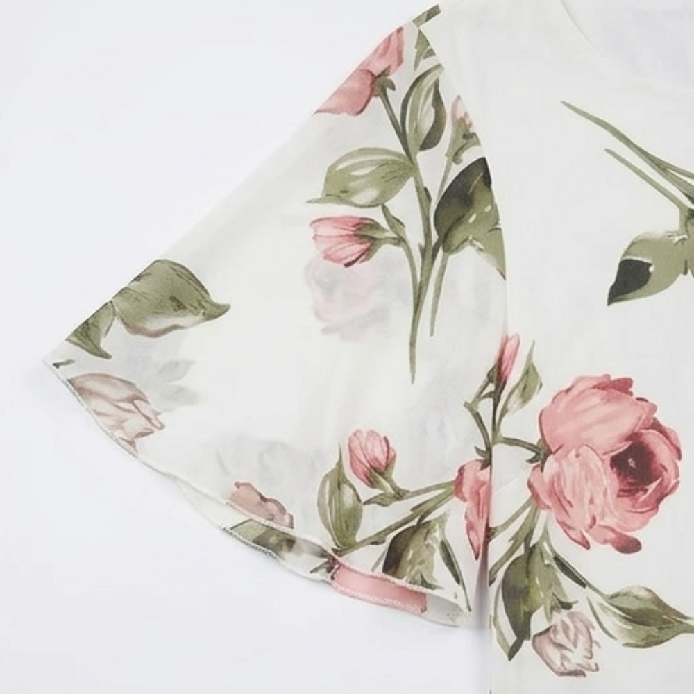 Floressa – Women's Floral Chiffon Midi Dress