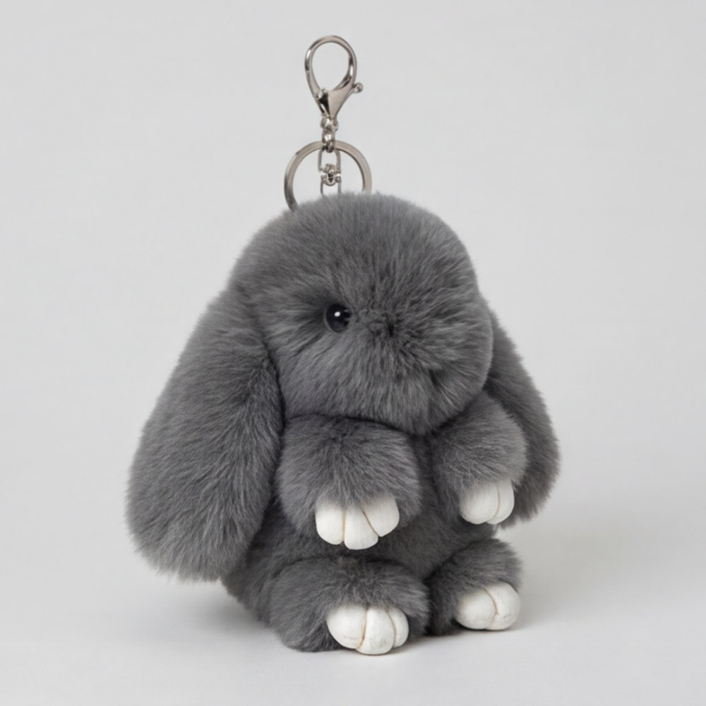 Lulette Fluffy Bunny Bag Charm