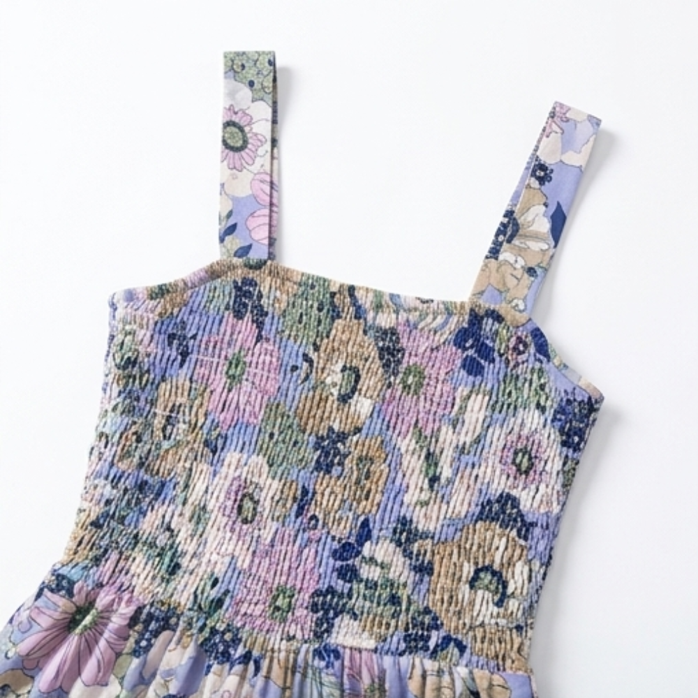 Bloomara – Floral Wide-Leg Jumpsuit with Pockets