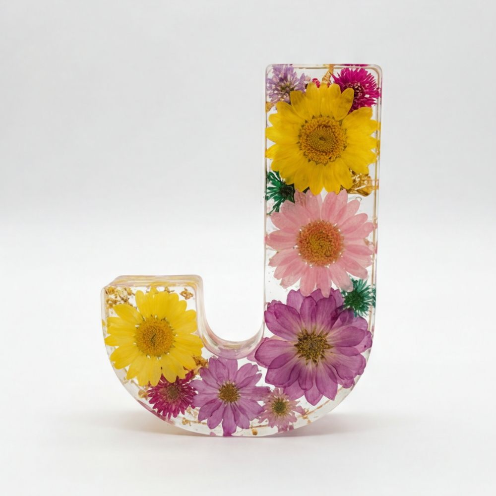 Florenza – Personalized Floral Resin Letter Light