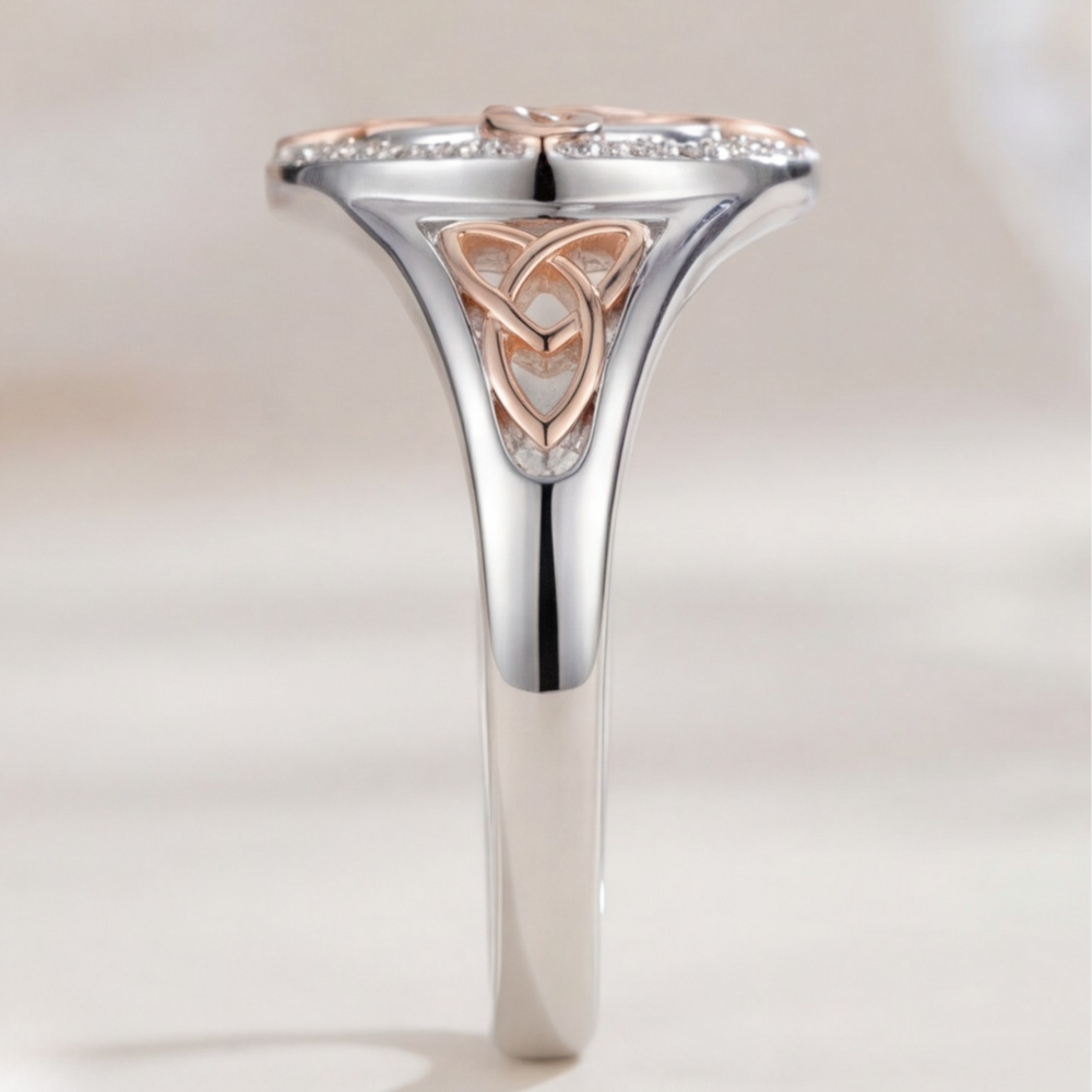 Keltara Two Tone Celtic Protection Ring