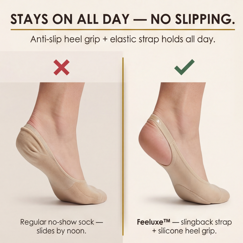 Feeluxe – Cushioned No Show Socks for All Day Comfort