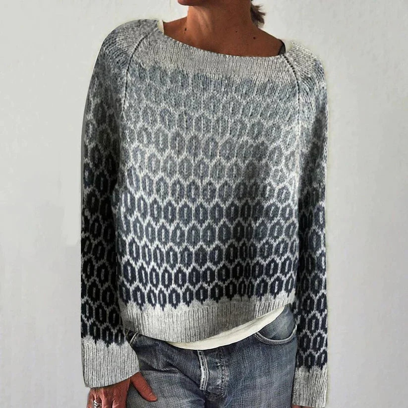 Bogumiła - Retro Scandinavian Knitted Sweater