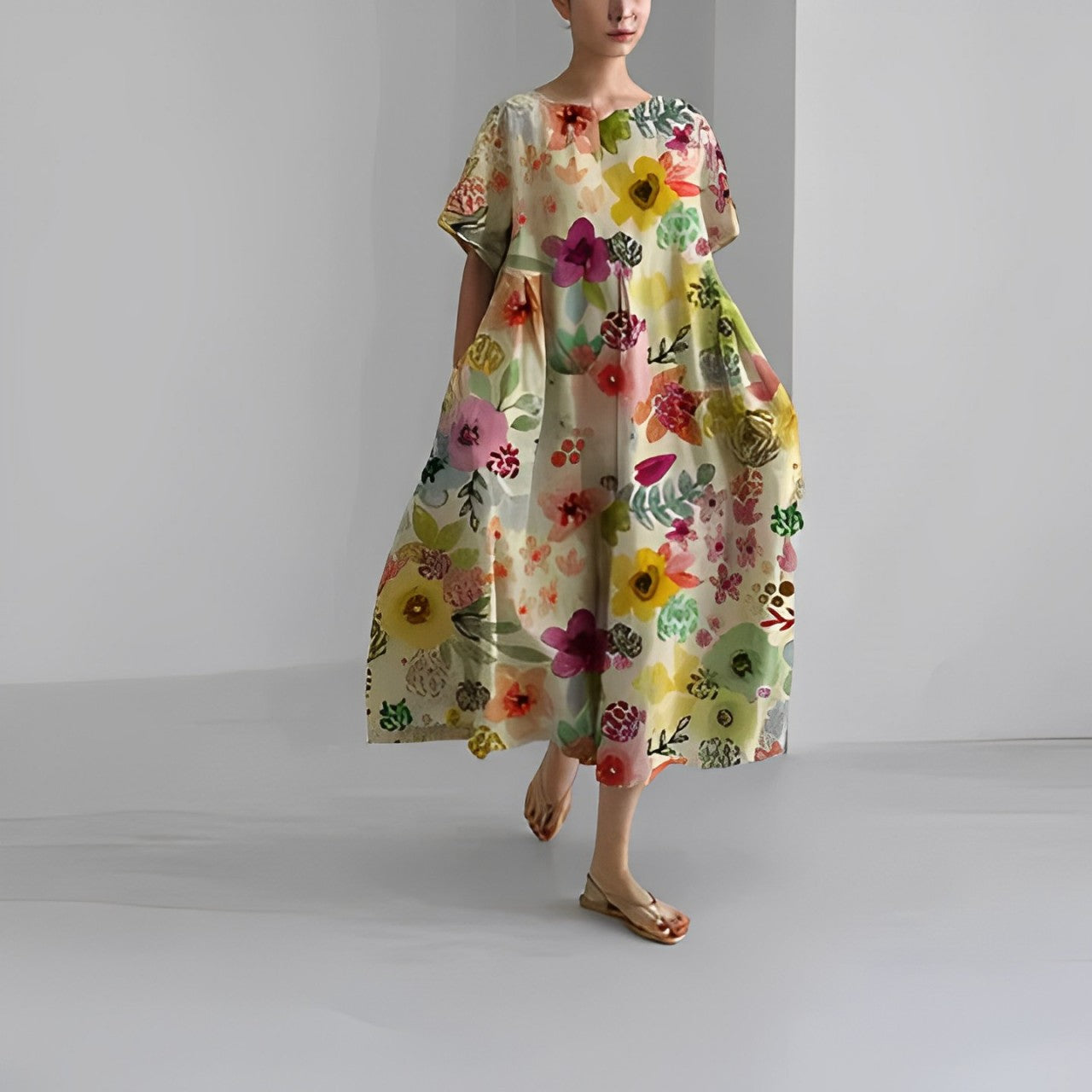 Daisy - Retro Big Swing Loose Maxi Dress