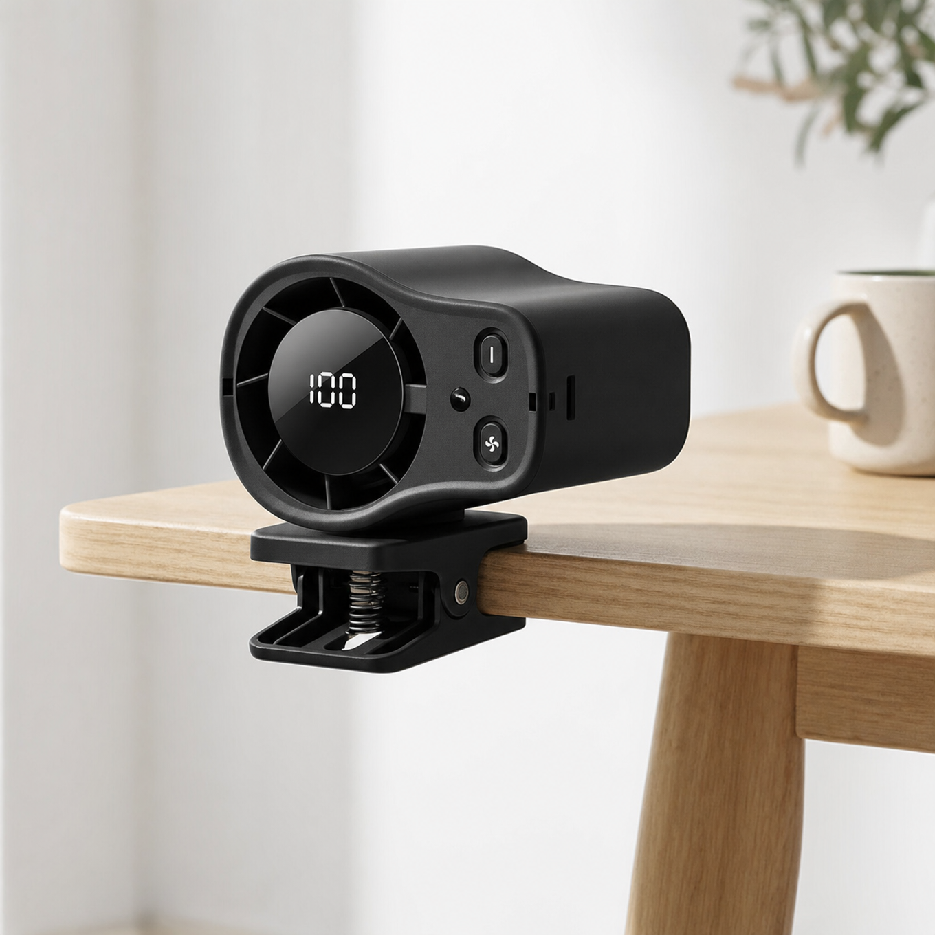 Coolnix – Portable Clip On Car Fan with LED Display