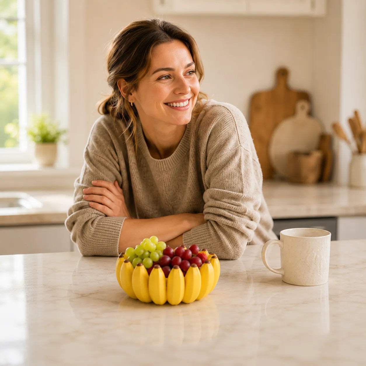 Frutera – Decorative Banana Fruit Bowl for Countertops