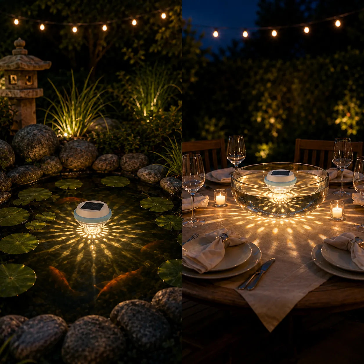 Luminora – Solar Floating Pool Light, Color Changing Starburst Glow with Remote, IP68 Waterproof