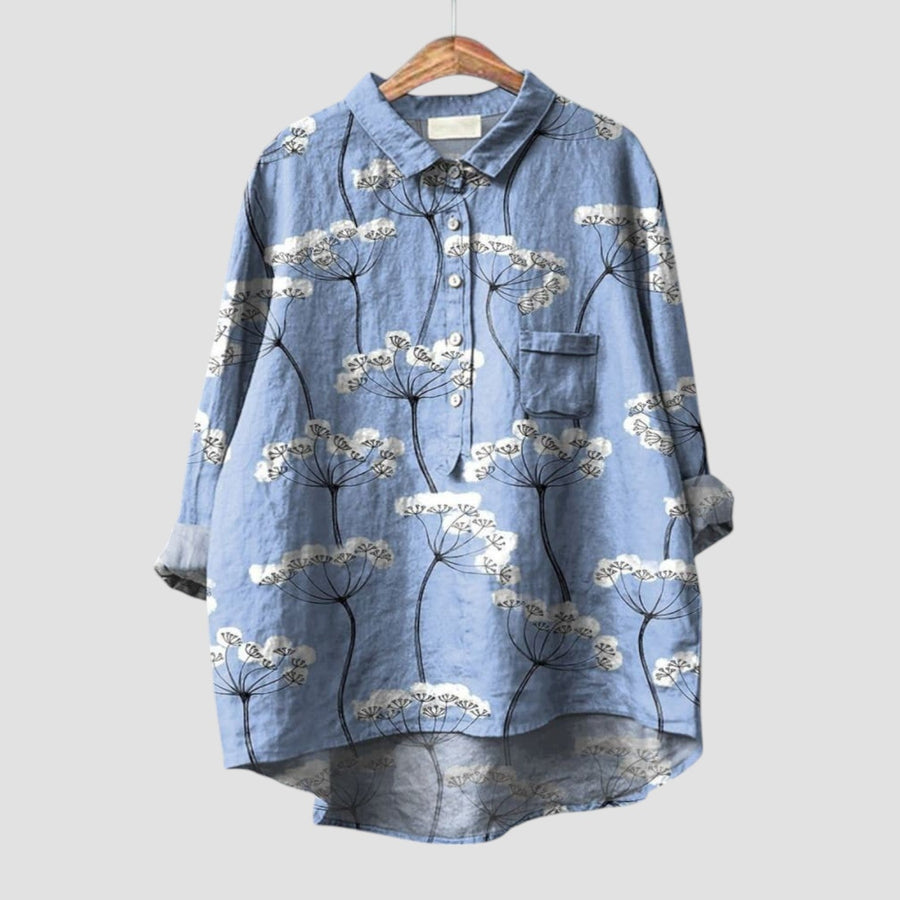 Selvaya™ | 2025 – Sky Bloom Blouse