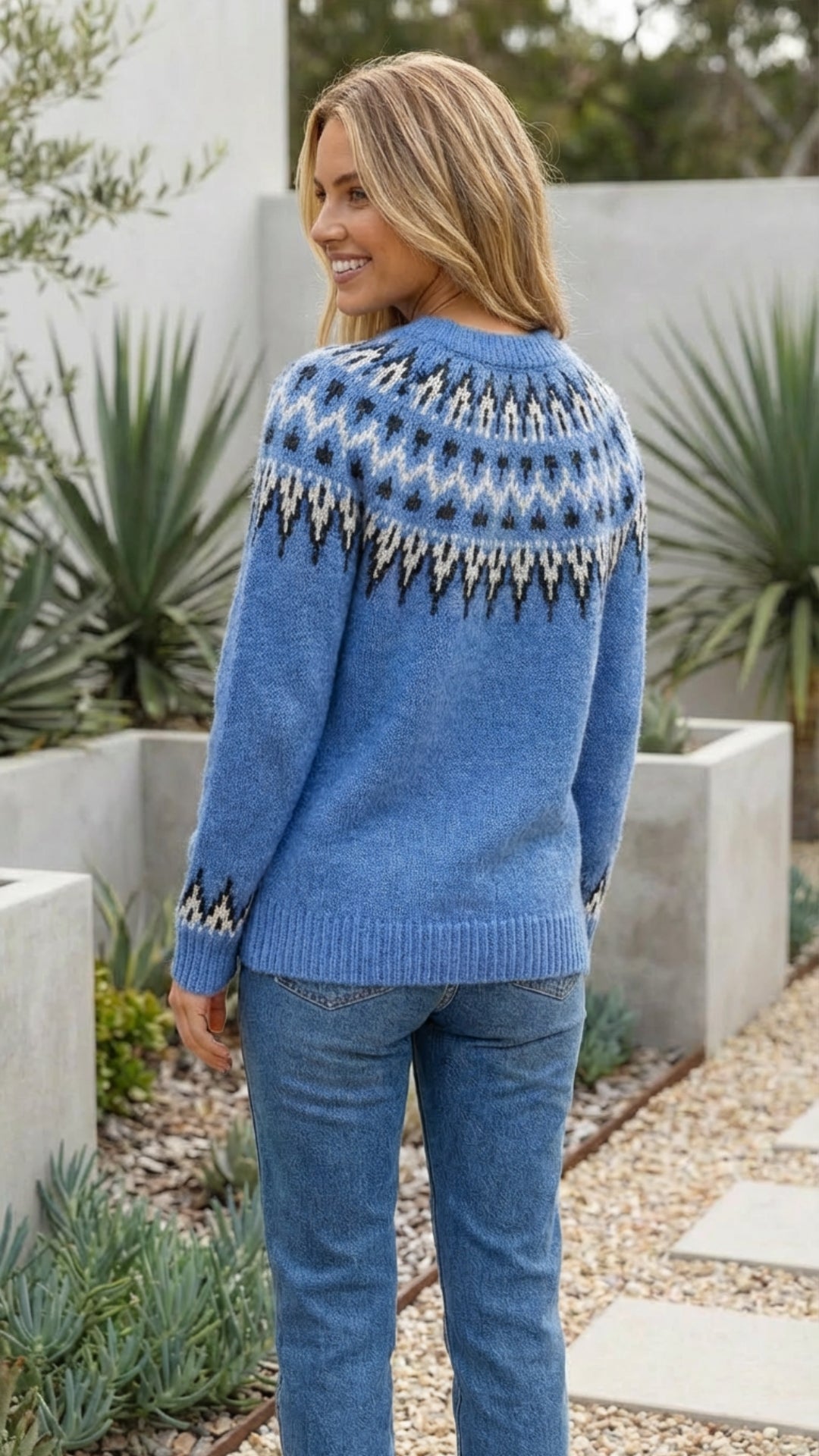 Women’s Fair Isle Patterned Sweater Pullover