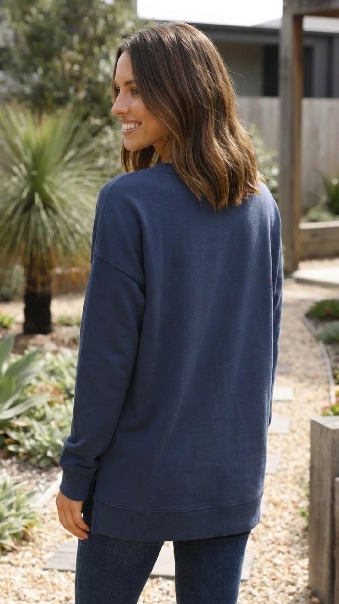 Women's Crew Neck Plain Sweatshirt