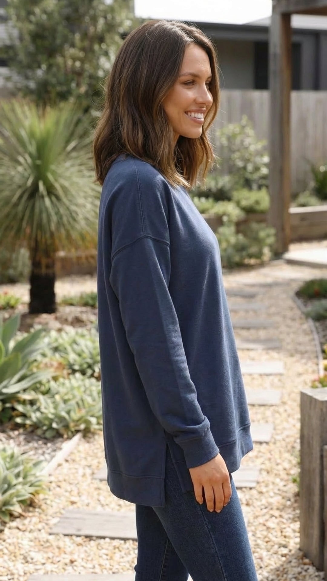 Women's Crew Neck Plain Sweatshirt