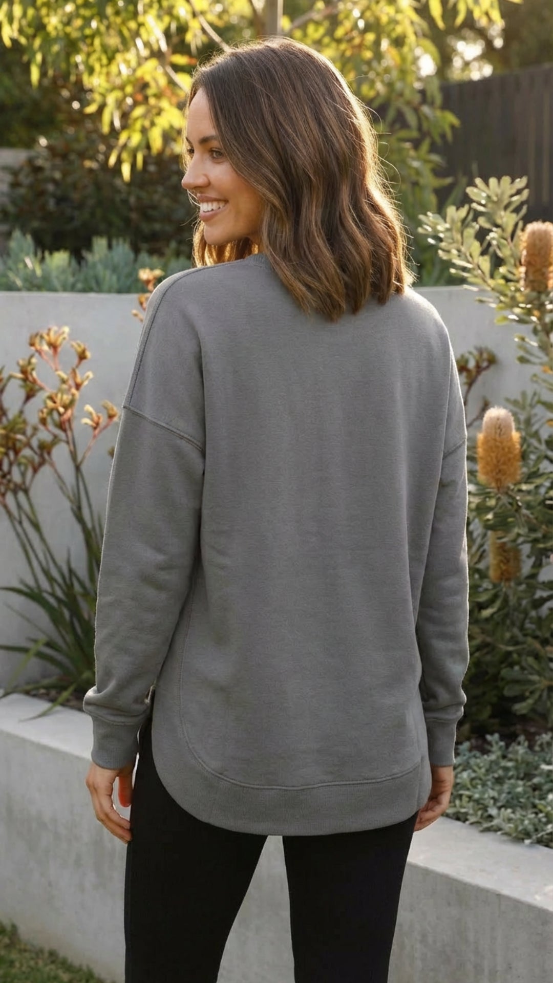 Women's Crew Neck Plain Sweatshirt