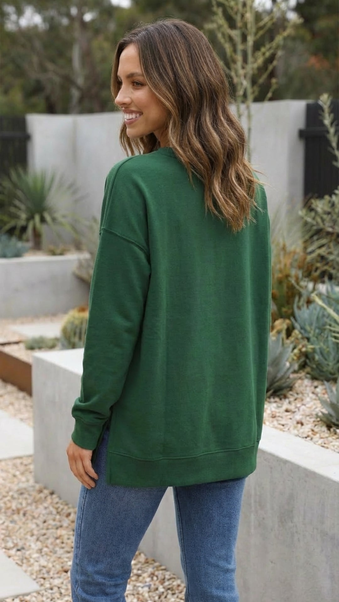 Women's Crew Neck Plain Sweatshirt