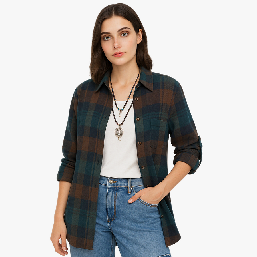 bruna™ | Vintage Casual Blouse