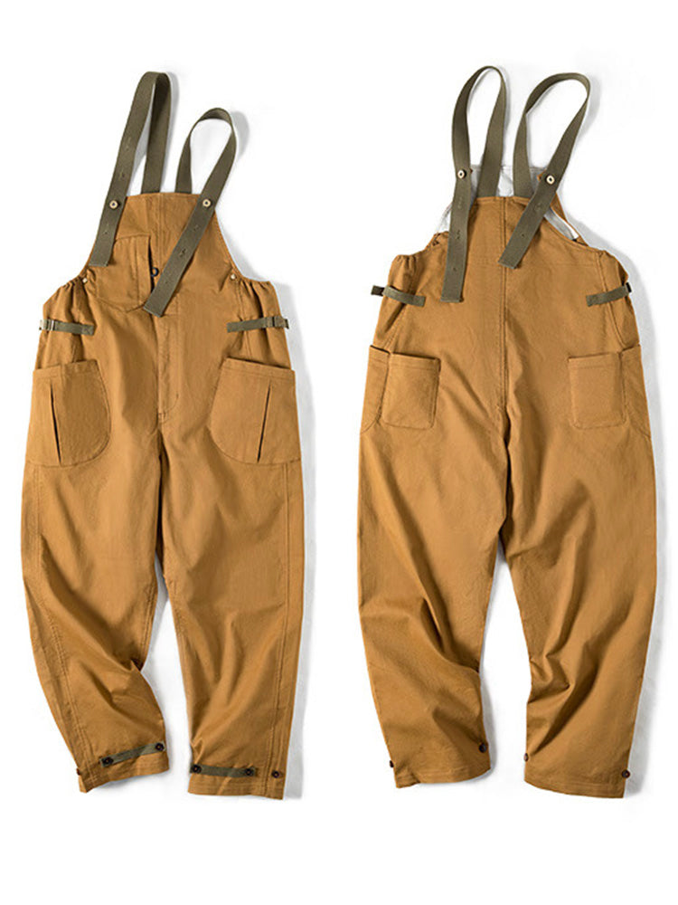Relaxed Fit Stretch Overall for Men with Unique Pocket