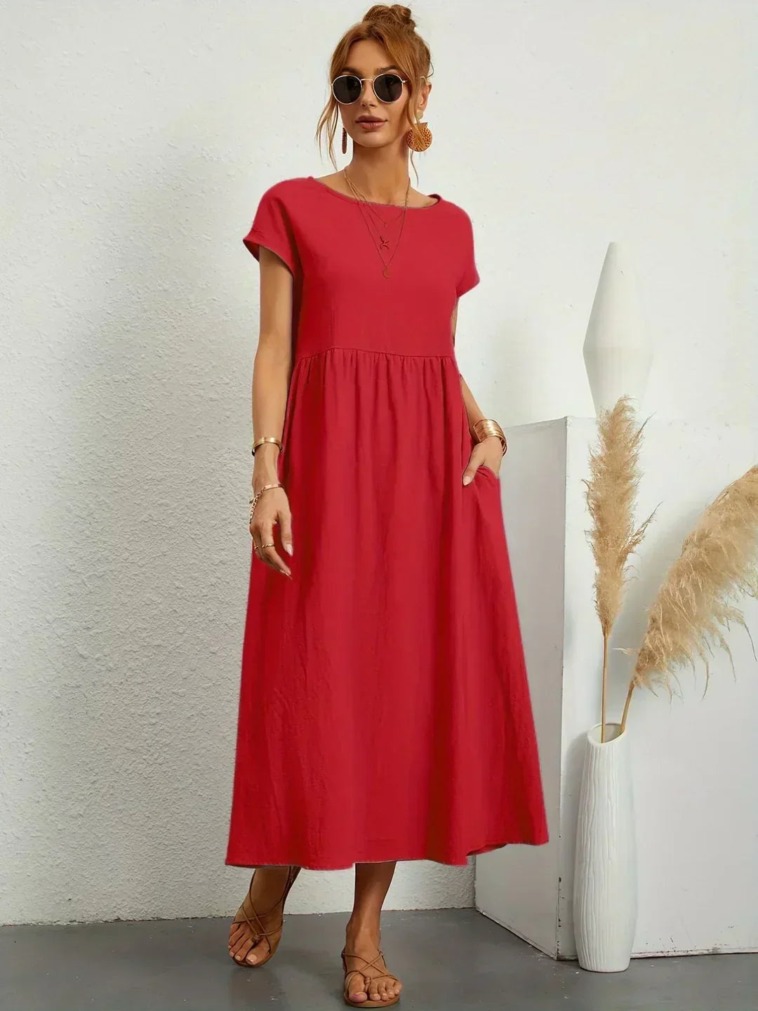 Ursina™ | Fluid Midi Dress.