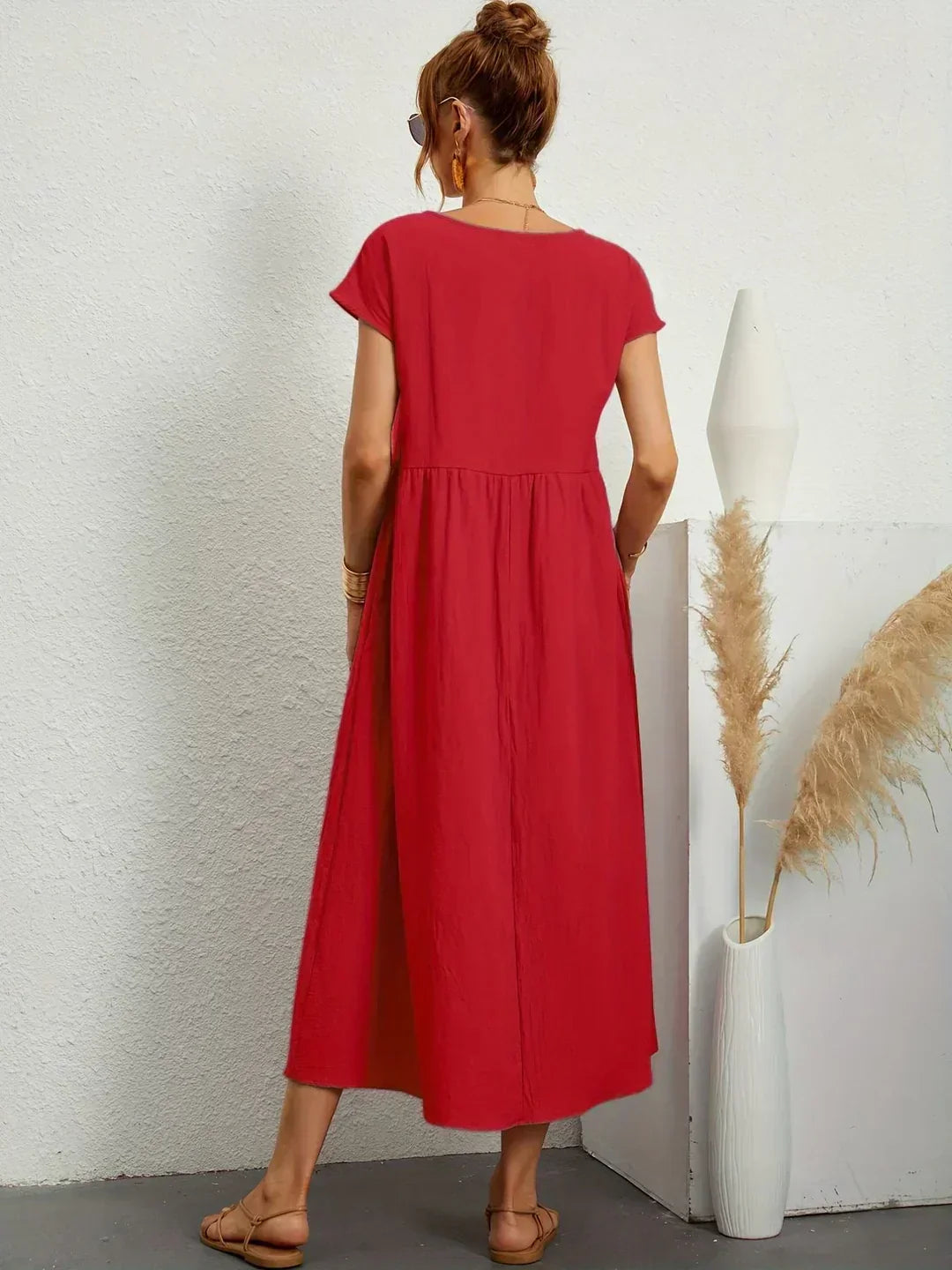 Ursina™ | Fluid Midi Dress.