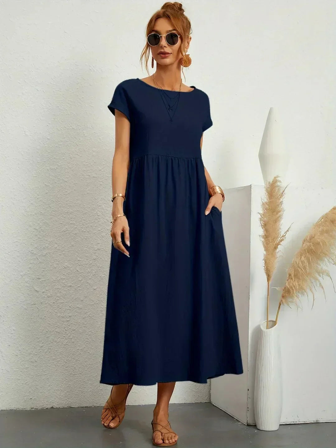 Ursina™ | Fluid Midi Dress.
