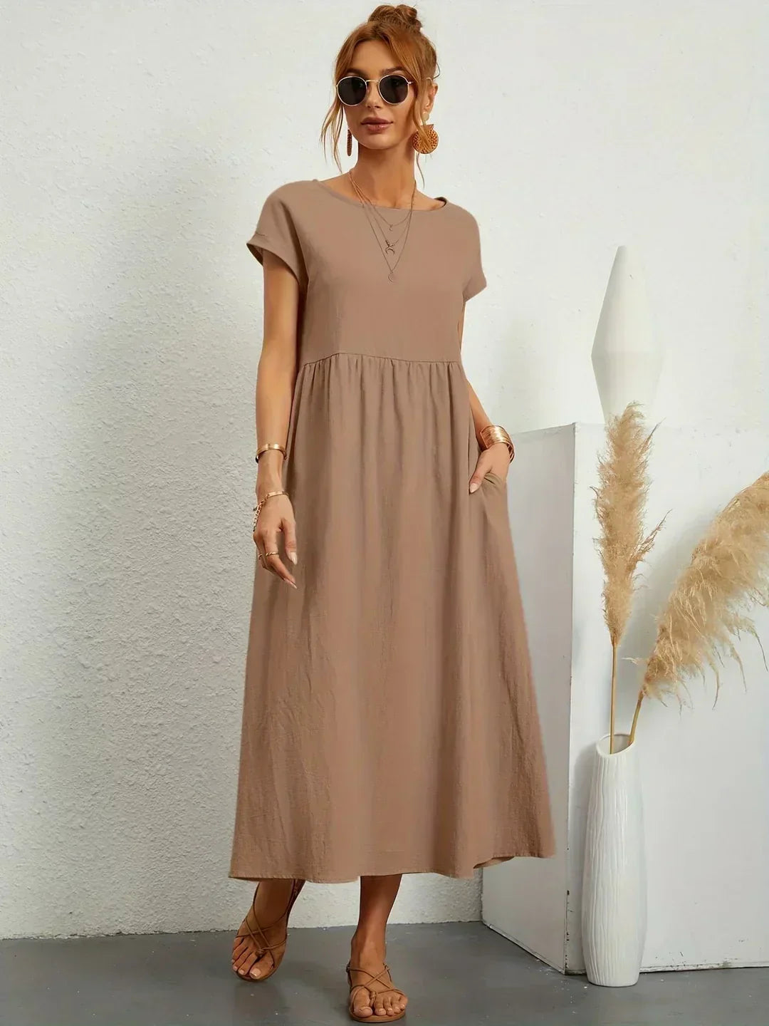 Ursina™ | Fluid Midi Dress.