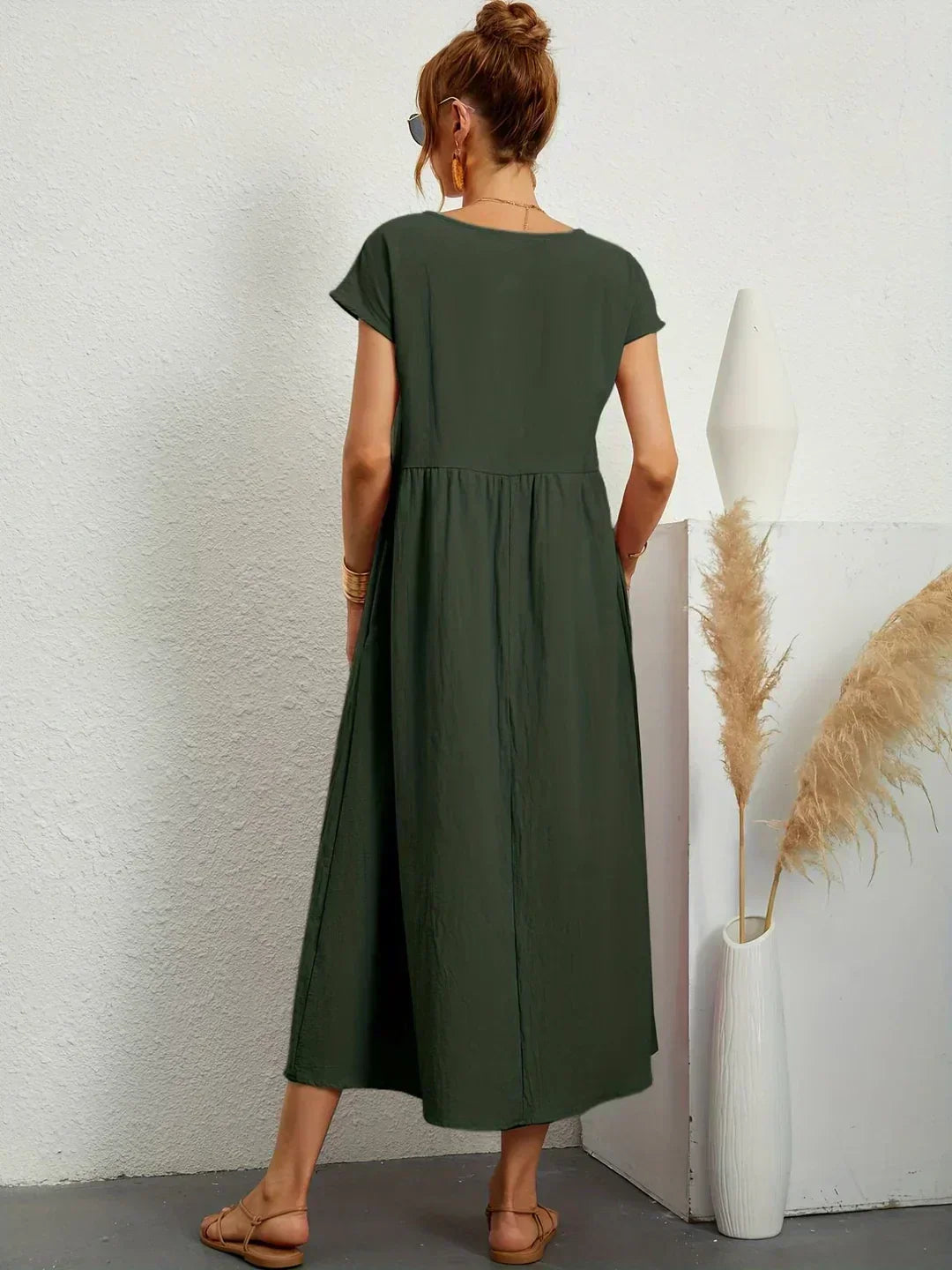 Ursina™ | Fluid Midi Dress.