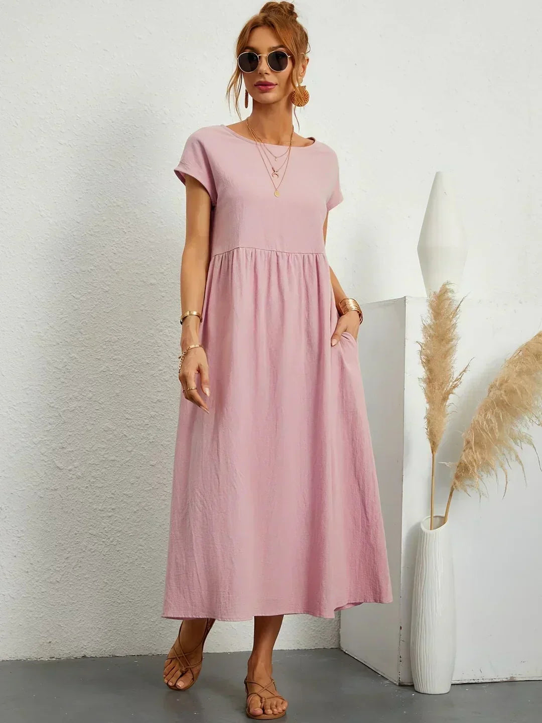 Ursina™ | Fluid Midi Dress.