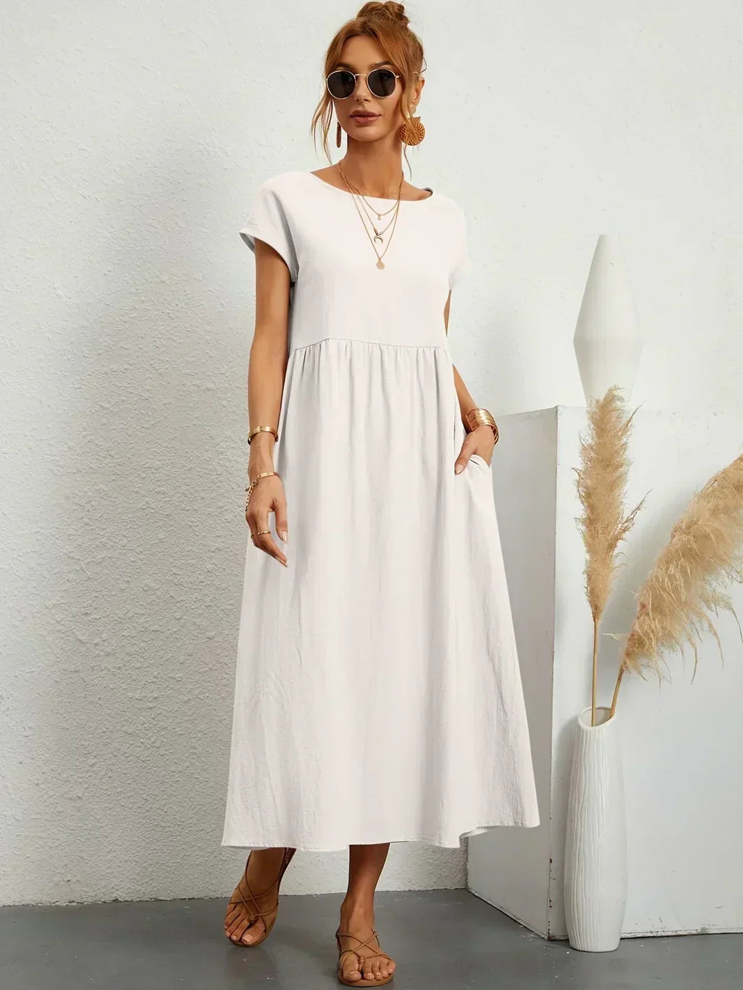 Ursina™ | Fluid Midi Dress.