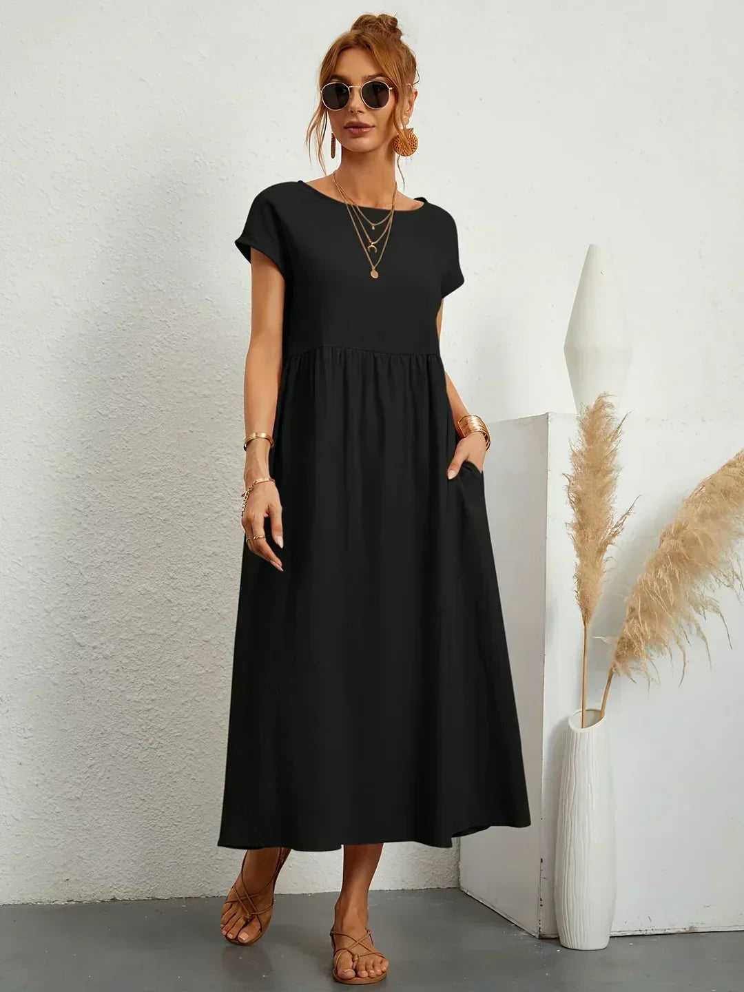 Ursina™ | Fluid Midi Dress.