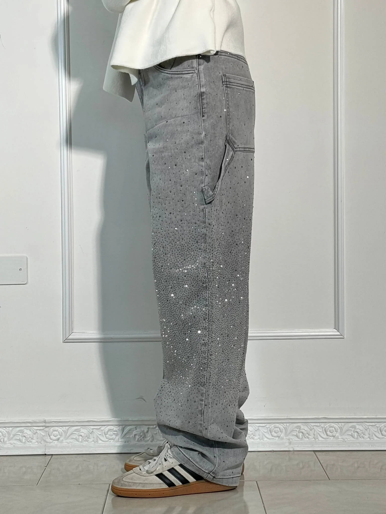 Victoria | High-Waist Glitter Jeans