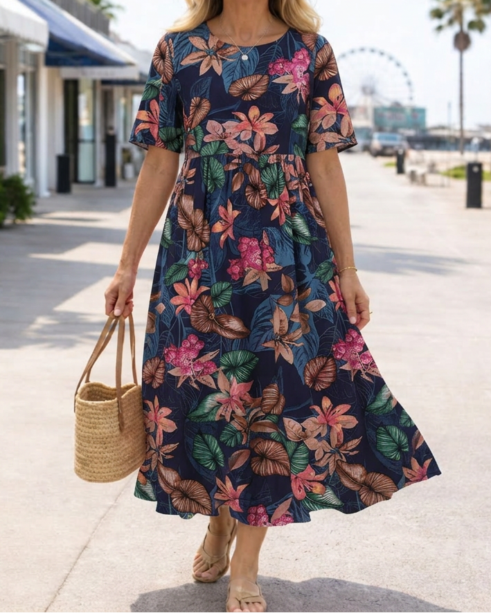 Marlowe | Floral Relaxed Midi Dress
