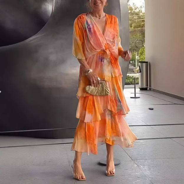 Stella & Grace™ |Layered Floral Sun Dress