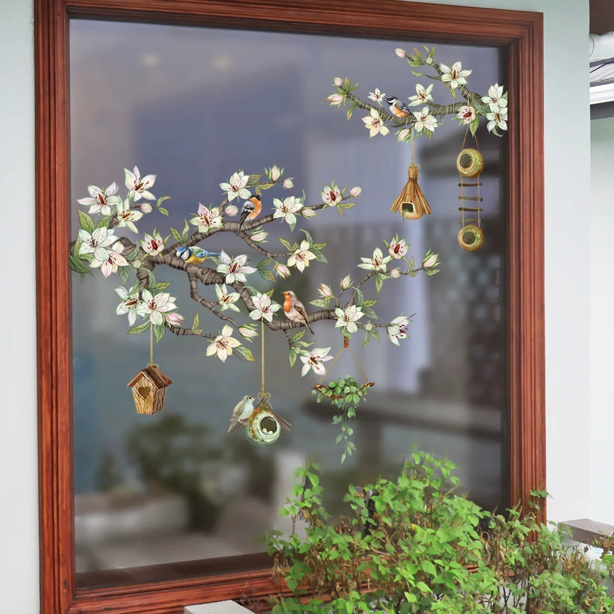 Florenza - Floral Window Stickers for a Spring Home Refresh (2+1 Free)