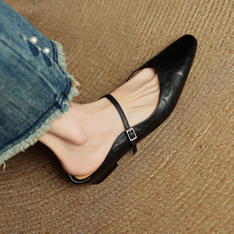 Vintage Leather Mules