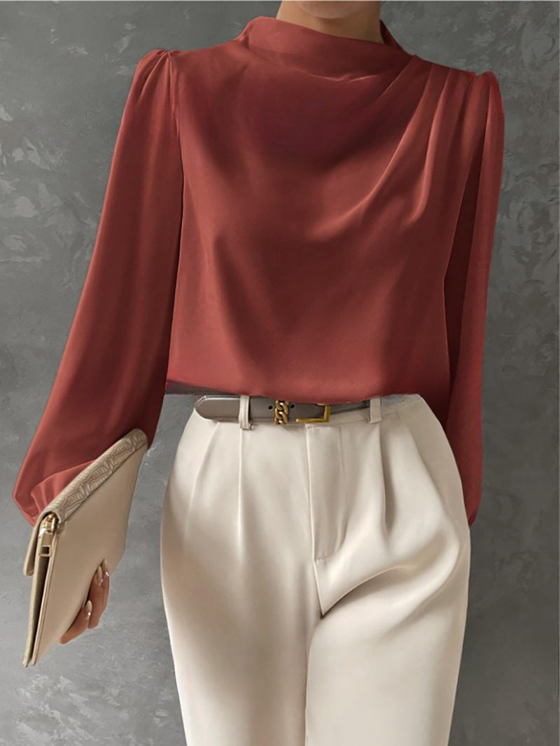 Madison | Women Elegant Relaxed Fit Long Sleeve Blouse