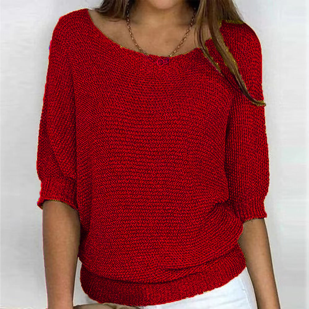 Roundelle™ | Three Quarter Sleeve Sweater