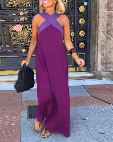 DELPHINE | DRESS WITH CROSS CUT