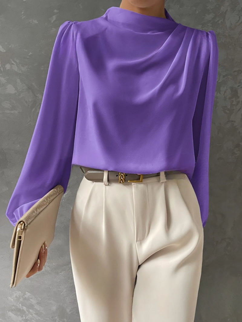 Madison | Women Elegant Relaxed Fit Long Sleeve Blouse