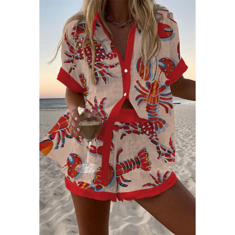 Sophia | Relaxed Shirt & Shorts Set