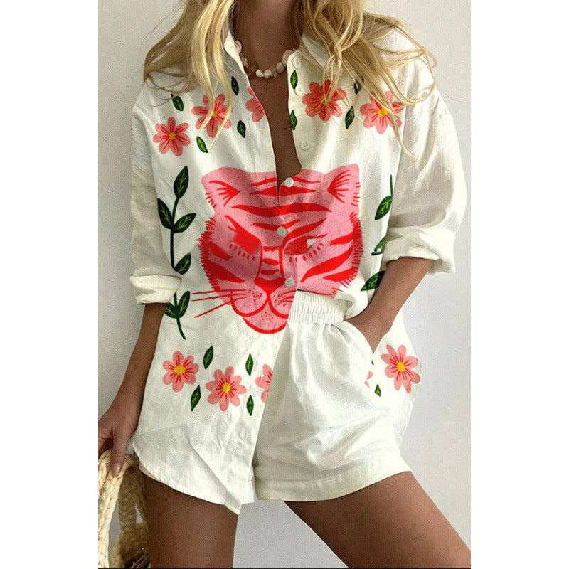 Sophia | Relaxed Shirt & Shorts Set