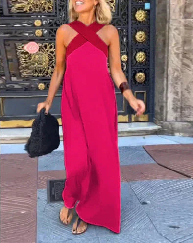 Quirine™ | Wrap-Front Maxi Dress