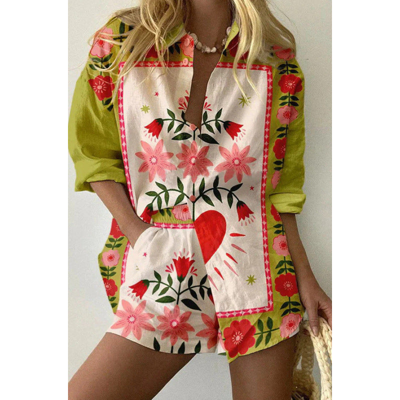 Sophia | Relaxed Shirt & Shorts Set