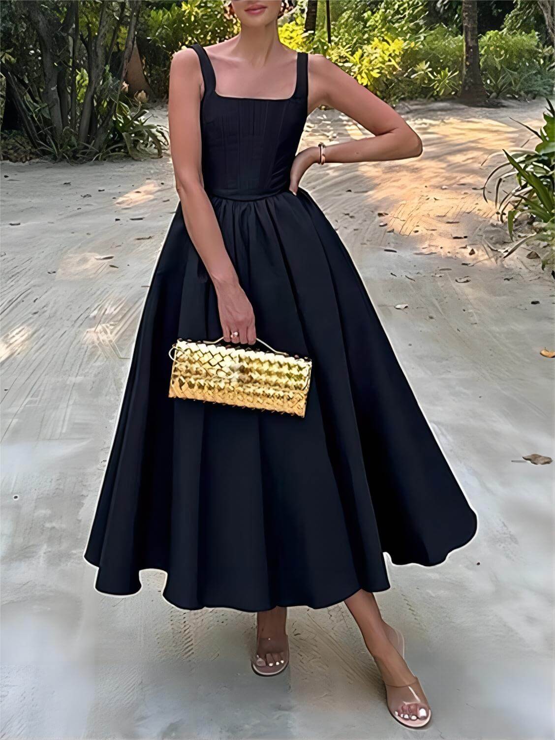 Patricia - Elegant A-Line Midi Dress