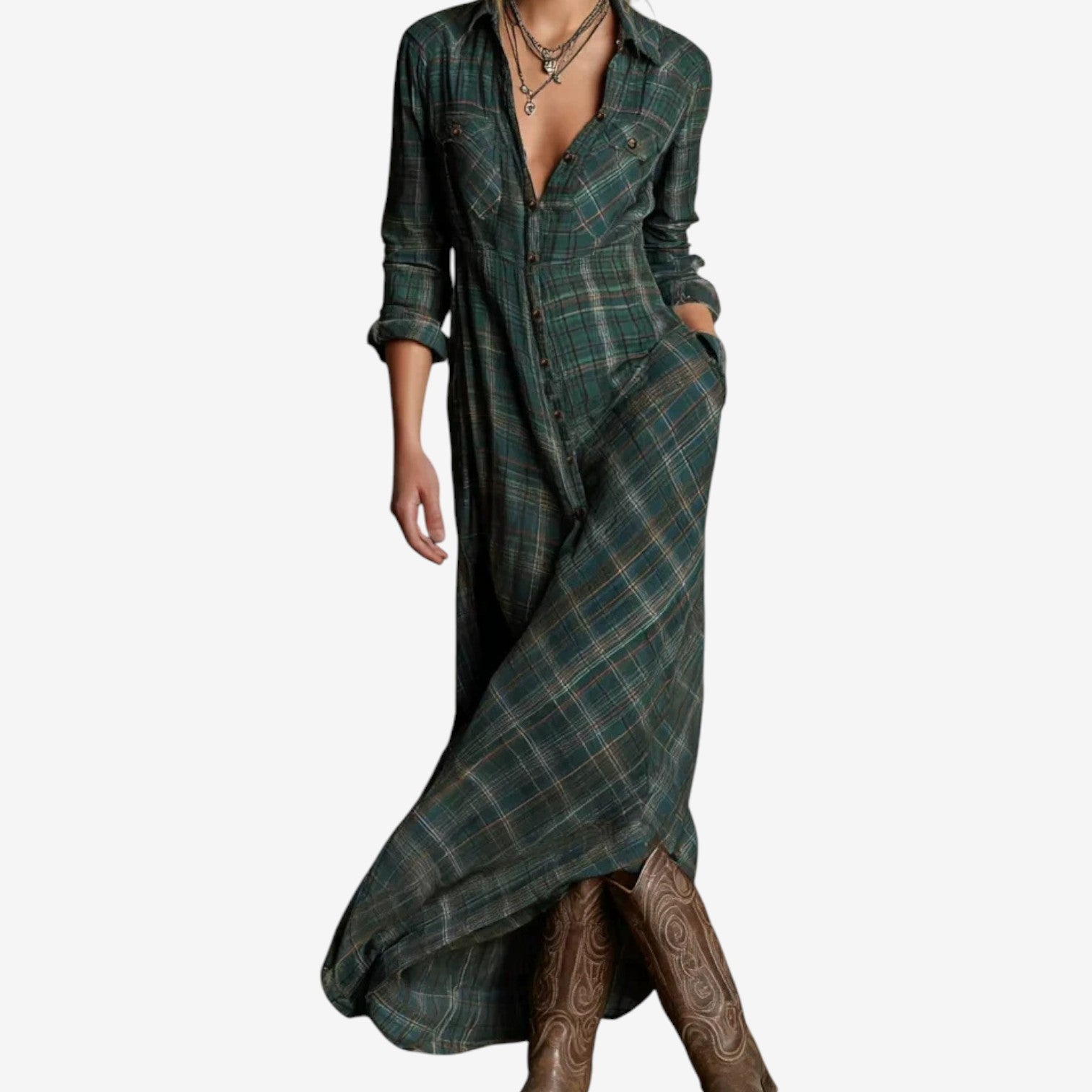 HARPER - WESTERN BREEZE MAXI DRESS