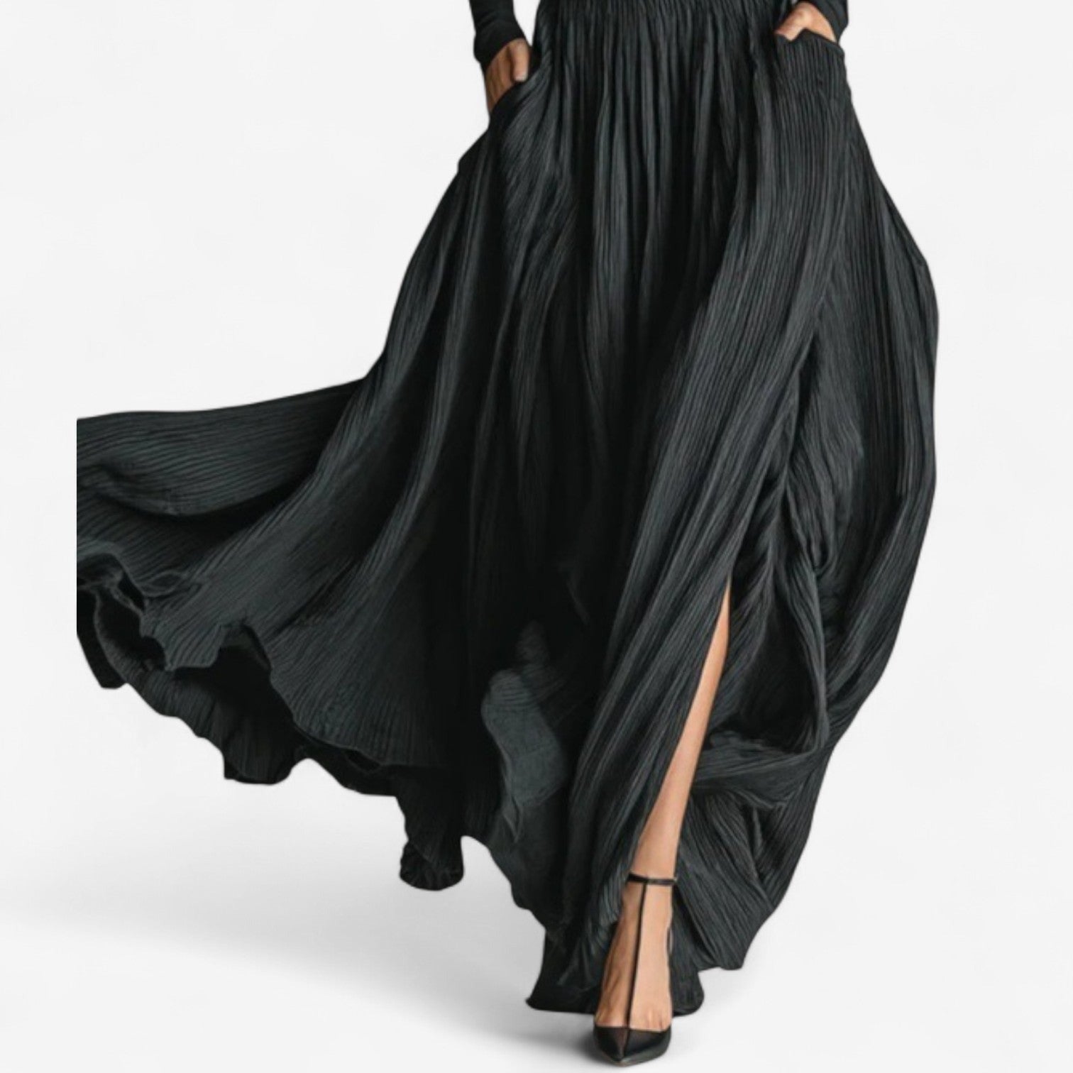 Linara - Women's High Waisted Maxi Skirt