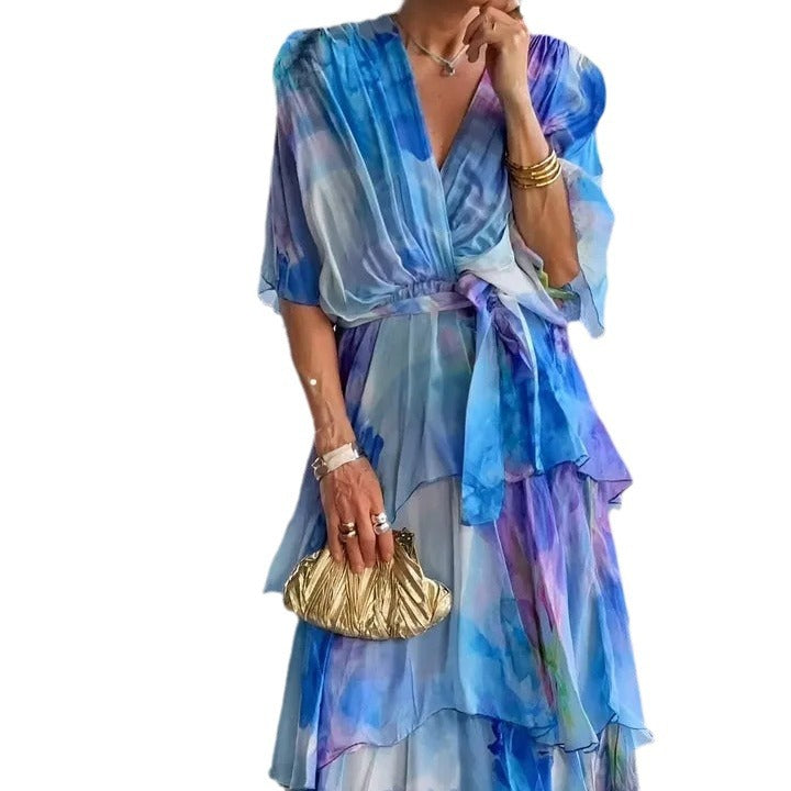 Stella & Grace™ |Layered Floral Sun Dress