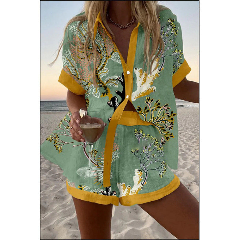 Sophia | Relaxed Shirt & Shorts Set